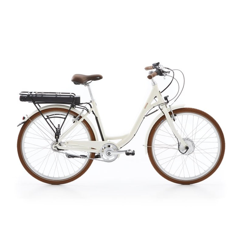 Batribike Omega Step-Through City E-Bike 250W Long-Range-560Wh-White