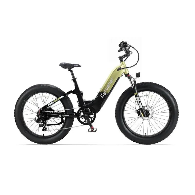 Cyrusher Roam Step-Thru Full Hydraulic Suspension Torque Sensor E-Bike 250W UK Road Legal Green