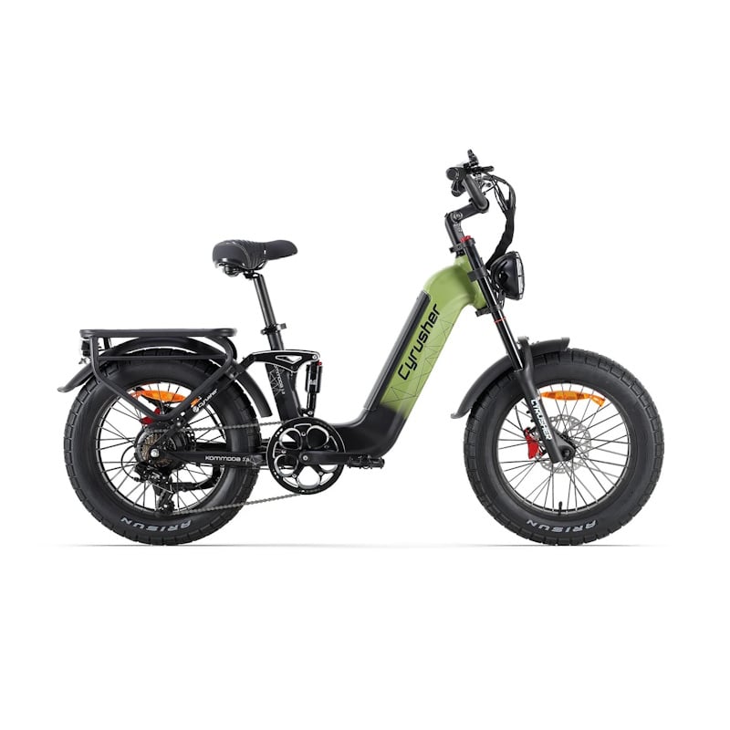 Cyrusher Kommoda 3.0 Fat Tyre All-Terrain Step-Through E-Bike 250W Green