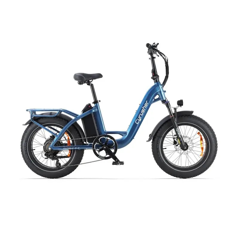 Cyrusher Rumble Fat Tyre E-Bike All-Terrain Step-Through 250W Blue