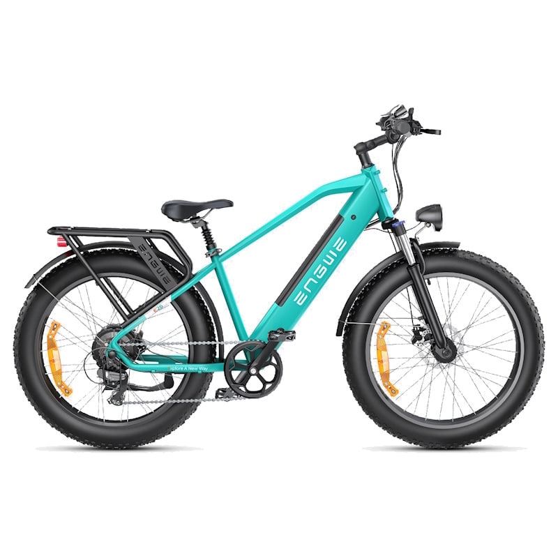 ENGWE E26 E-Bike Fat Tyre High-Step Hydraulic Suspension 250W Turquoise