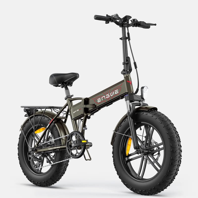 ENGWE EP-2 Boost 250W Folding Electric Bike – UK Road Legal Fat Tyre E-Bike, 75-Mile Range & High-Torque Boost