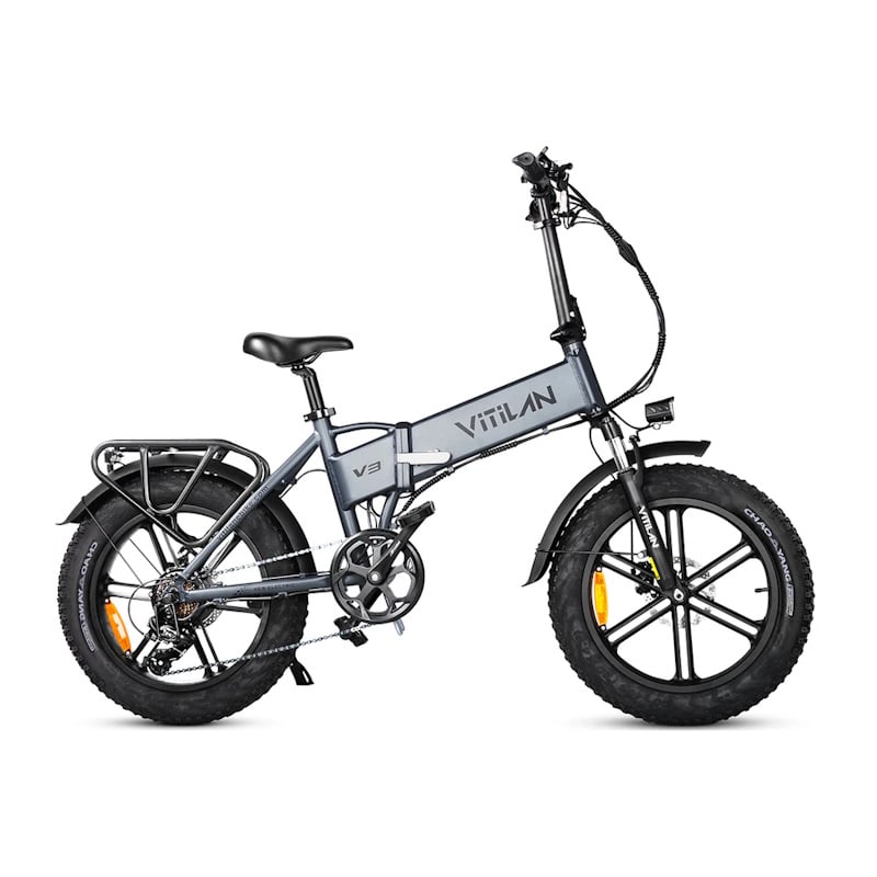 e-fahrräder real Vitilan V3 2.0 Folding E-Bike Fat Tyre All-Terrain 250W 15.5mph Top Sp