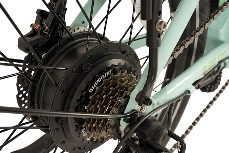 E-Go Step Shimano gearing detail