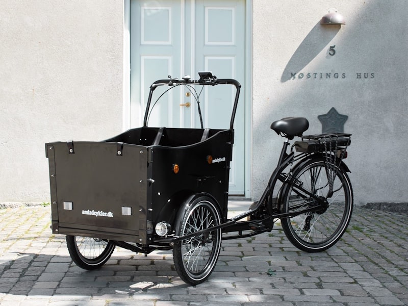 Amcargobikes Deluxe Electric Cargo Bike 250W