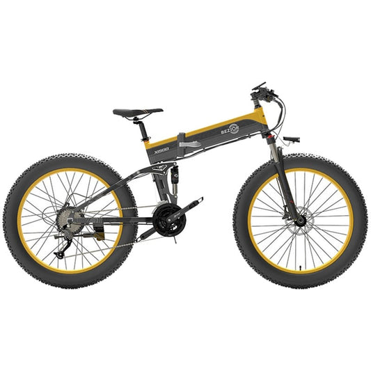 Bezior X1500 Folding Mountain E-Bike Black & Yellow