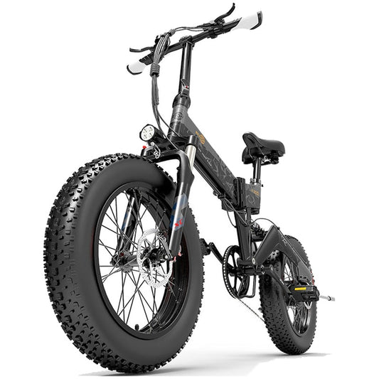 Bezior XF200 Folding Mountain E-Bike Black & Grey 1000W