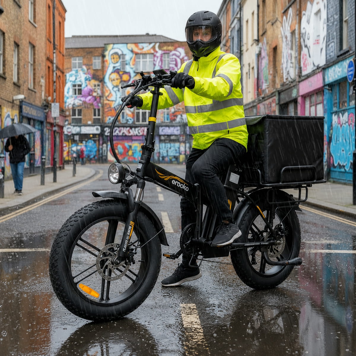 Emoko C94 Gen2 Non-Folding Long-Range Food Delivery E-Bike 250W 15.5mph Top Speed 