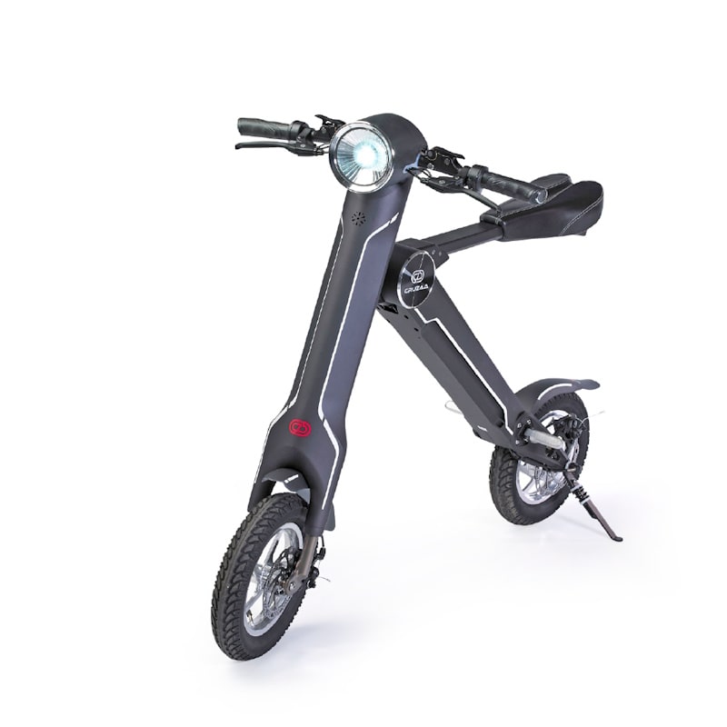 Cruzaa Sit-Down E-Scooter with Built-in Speakers & Bluetooth 250W Carbon Black