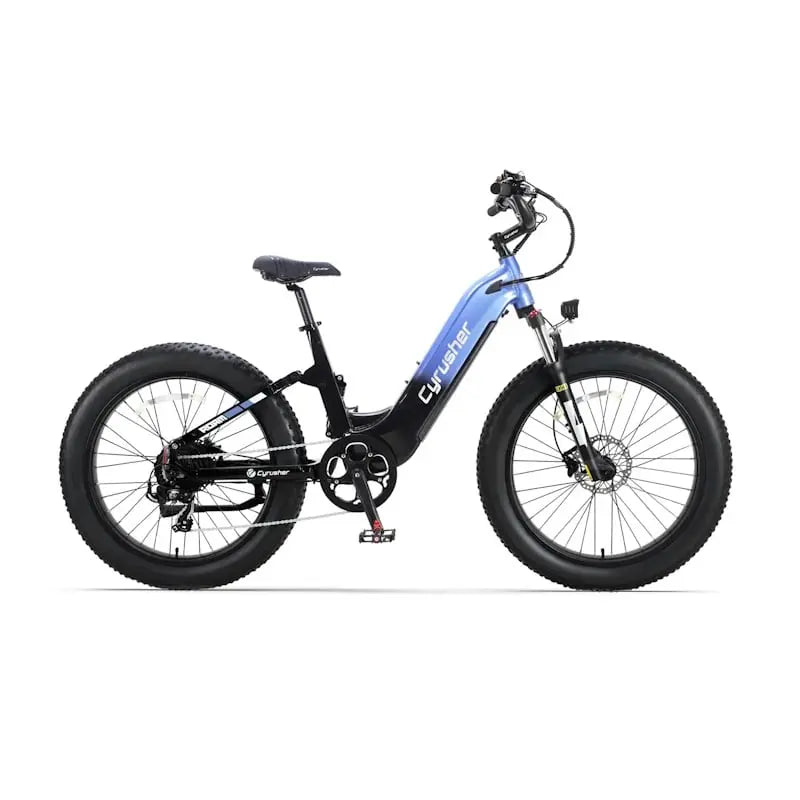 Cyrusher Roam Step-Thru Full Hydraulic Suspension Torque Sensor E-Bike 250W UK Road Legal  Blue