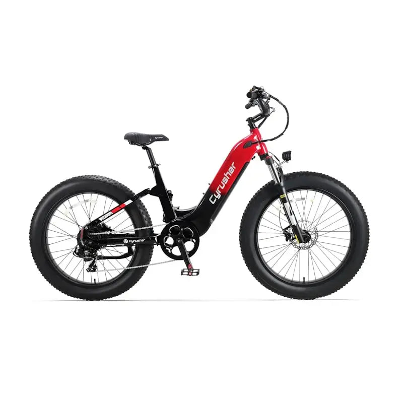 Cyrusher Roam Step-Thru Full Hydraulic Suspension Torque Sensor E-Bike 250W UK Road Legal  Red