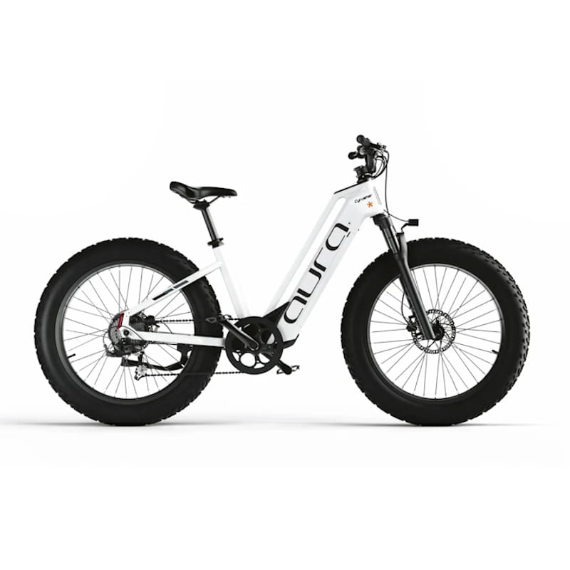 Cyrusher Aura Step-Through Fat Tyre E-Bike 250W 15.5mph Top Speed EAPC White