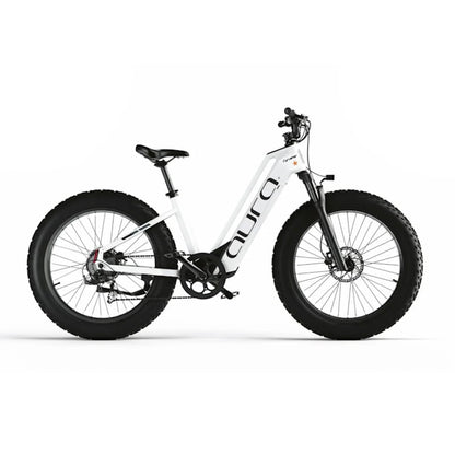 Cyrusher Aura Step-Through Fat Tyre E-Bike 250W 15.5mph Top Speed EAPC White