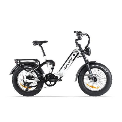 Cyrusher Kommoda Pro Step-Through Fat Tyre E-Bike 250W 15.5mph Top Speed EAPC