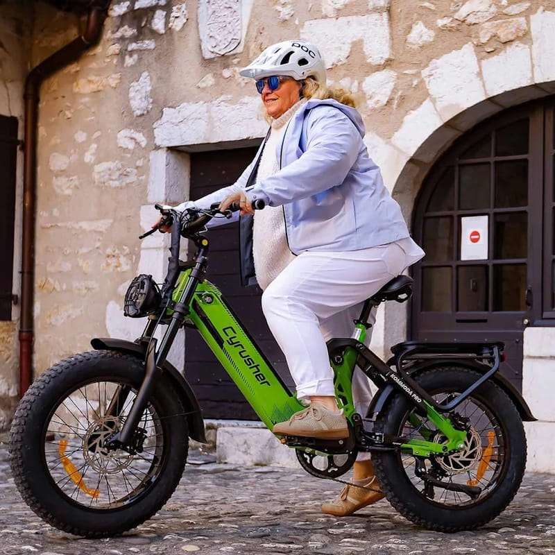 Cyrusher Kommoda Pro Step-Through Fat Tyre E-Bike 250W 15.5mph Top Speed EAPC