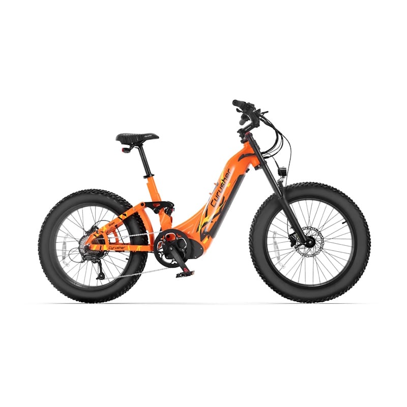 Cyrusher Trax Fat Tyre E-Bike All-Terrain Step-Through 250W Orange