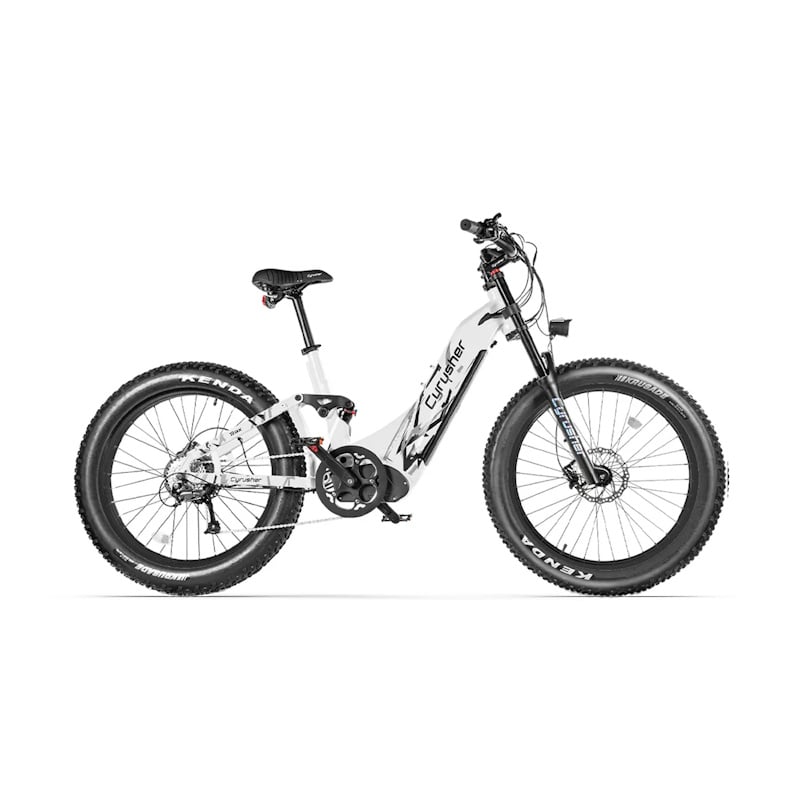 Cyrusher Trax Fat Tyre E-Bike All-Terrain Step-Through 250W  26-White