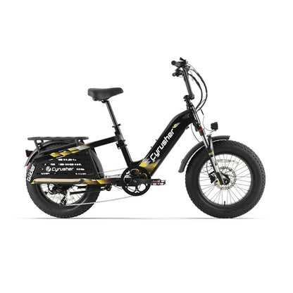 Cyrusher Glider Cargo E-Bike Fat Tyre Step-Through 250W 15.5mph Top Speed EAPC