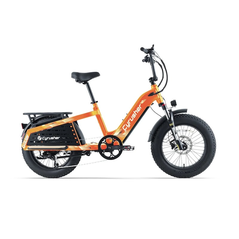 Cyrusher Glider Cargo E-Bike Fat Tyre Step-Through 250W 15.5mph Top Speed EAPC