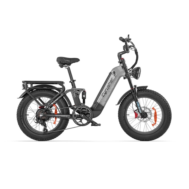 Cyrusher Kommoda 2.0 Fat Tyre E-Bike All-Terrain Step-Through 250W  Gray