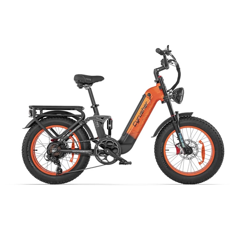 Cyrusher Kommoda 2.0 Fat Tyre E-Bike All-Terrain Step-Through 250W  Orange