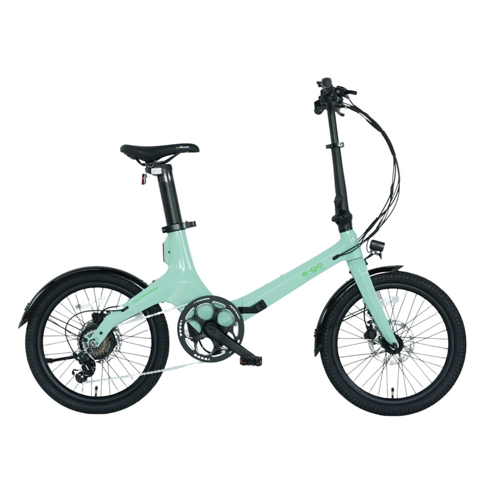 E-Go CarbonStep Folding City E-Bike - Duck Egg