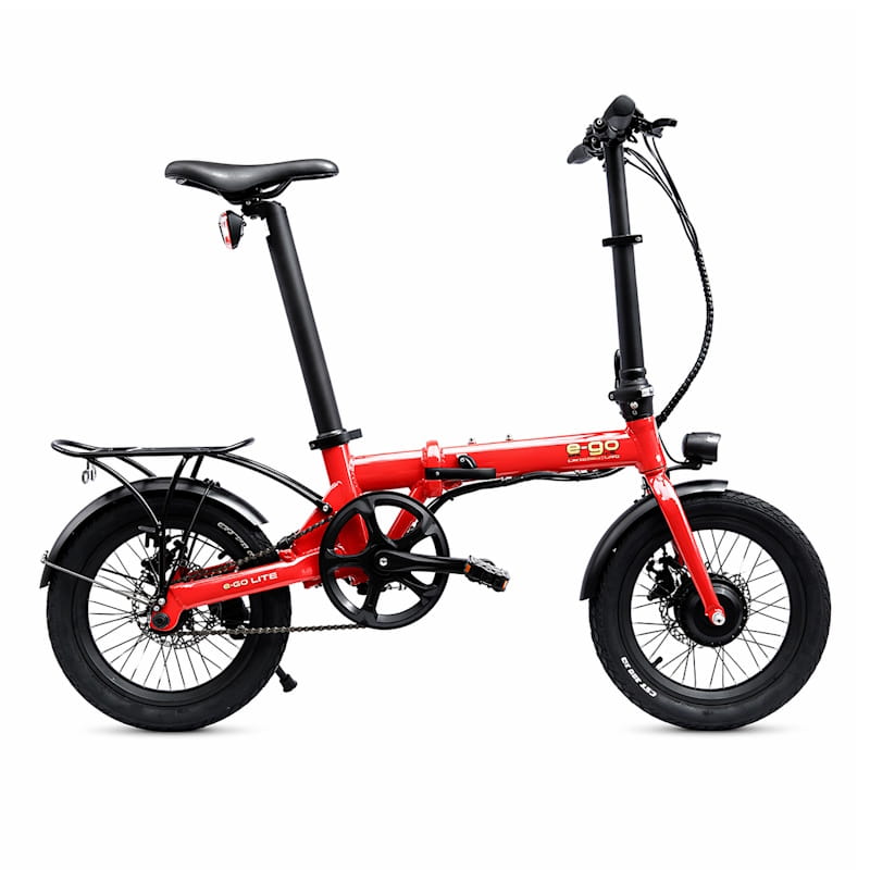 E-Go Lite Folding Lightweight Electric Bike 250W - Red
