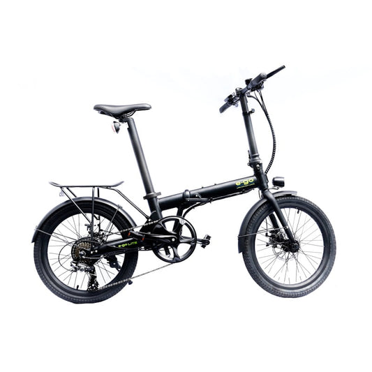 E-Go Lite+ Folding Lightweight Electric Bike 250W - Black