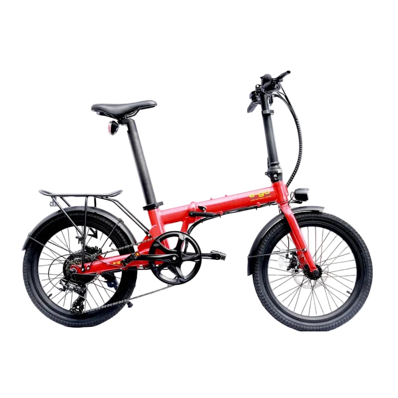 E-Go Lite+ Folding Lightweight Electric Bike 250W - Red