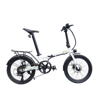 E-Go Lite+ Folding Lightweight Electric Bike 250W -White