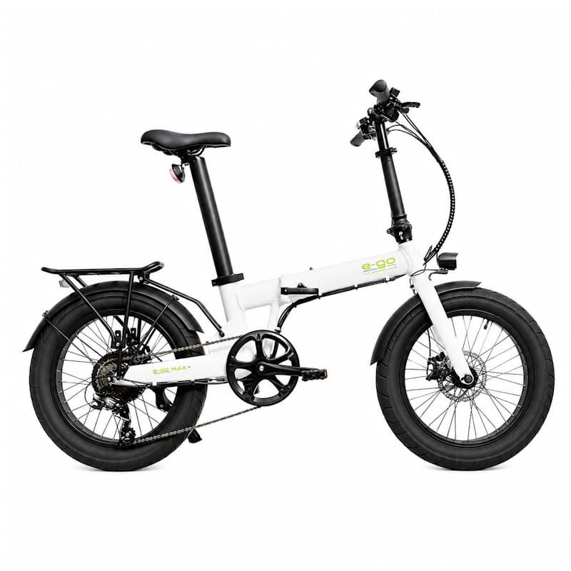 E-Go Max+ Folding E-Bike - White