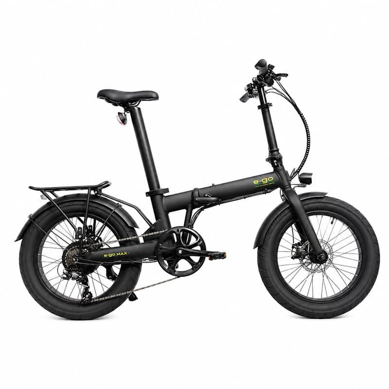E-Go Max+ Fat Tyre Folding E-Bike 250W 15.5mph Top Speed EAPC 