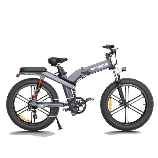 ENGWE X26 Foldable E-Bike Fat Tyre Off-Road Mountain Bicycle 1000W Grey