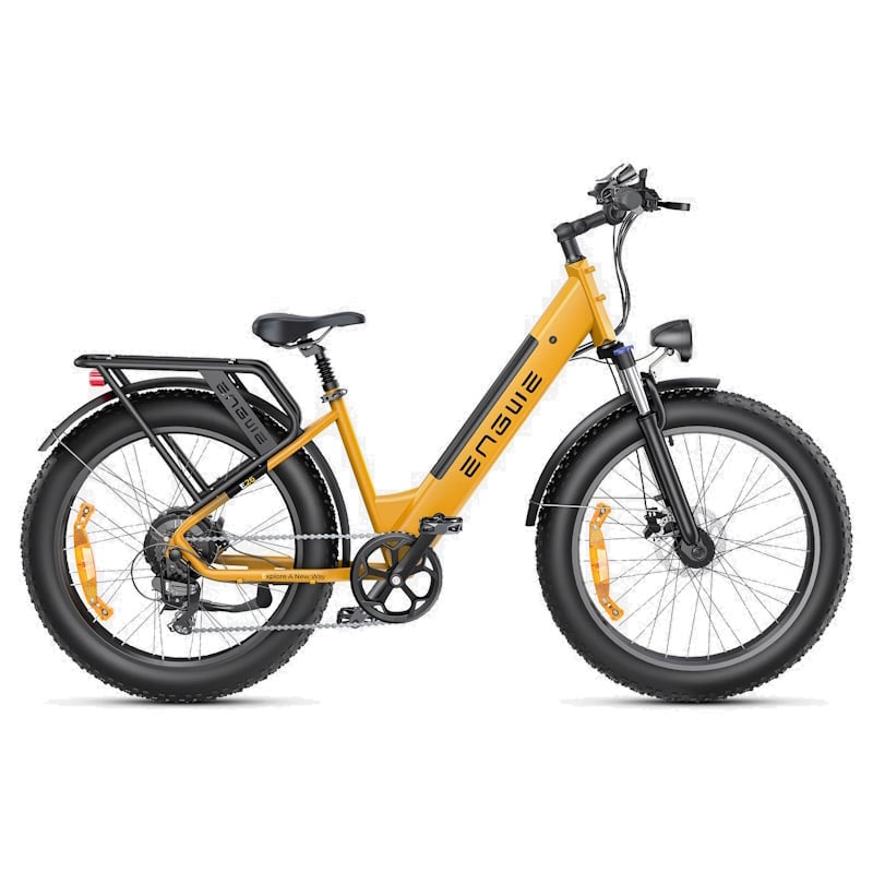 ENGWE E26 E-Bike Fat Tyre Step-Through Hydraulic Suspension 250W Yellow