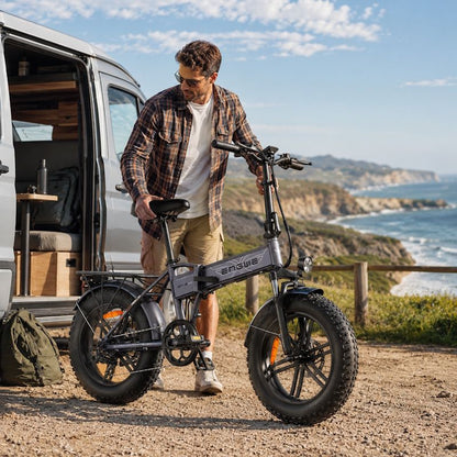 ENGWE EP-2 Boost Folding Fat Tyre E-Bike 75-Mile Range 250W 15.5mph Top Speed EAPC