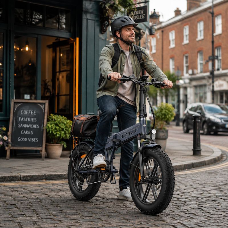 ENGWE EP-2 Boost Folding Fat Tyre E-Bike 75-Mile Range 250W 15.5mph Top Speed EAPC