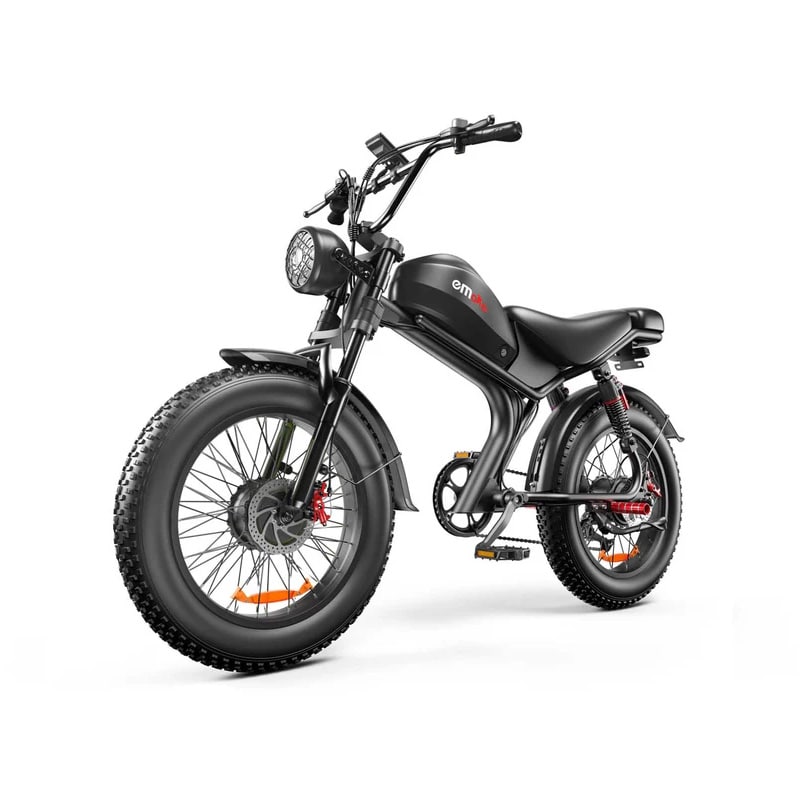 Emoko C93 Moped-Style Dual Motor E-Bike 20x4 Inch Fat Tyre 2000W