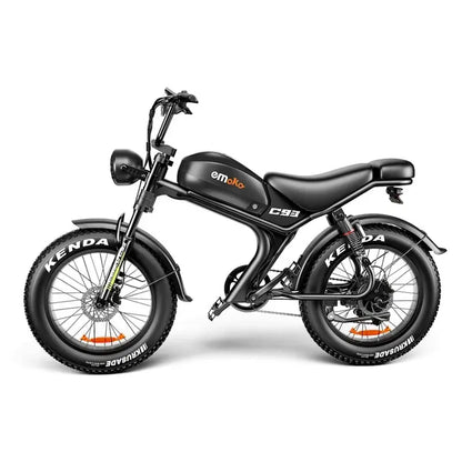 Emoko C93 Moped-Style E-Bike 20x4 Inch Fat Tyre 1000W 