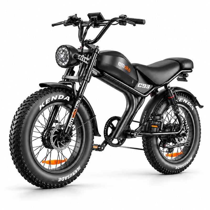 Emoko C93 Fat Tyre Electric Bike 250W 15.5mph Top Speed 
