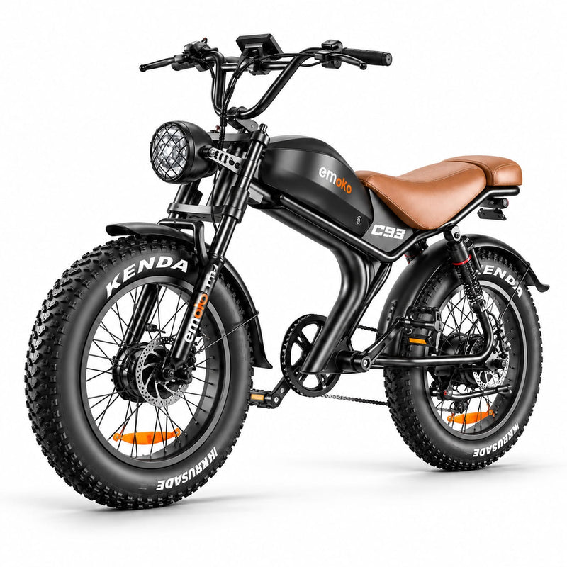 Emoko C93 Fat Tyre Electric Bike 250W 15.5mph Top Speed 