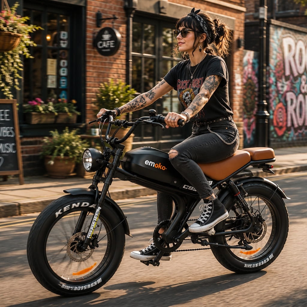 Emoko C93 Fat Tyre Electric Bike 250W 15.5mph Top Speed 