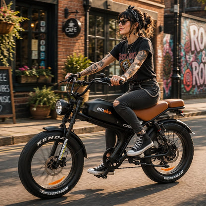 Emoko C93 Fat Tyre Electric Bike 250W 15.5mph Top Speed 