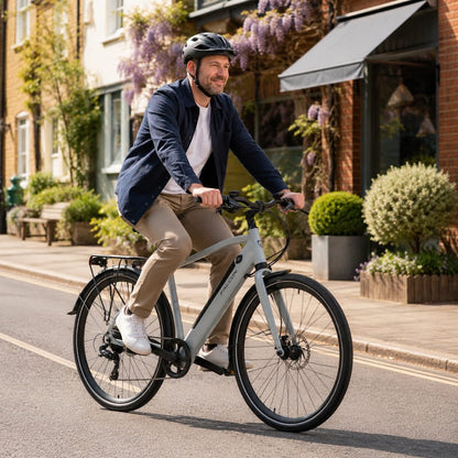 Falcon Liberty Crossbar Commuter E-Bike 40-Mile Range 250W 15.5mph Top Speed EAPC 