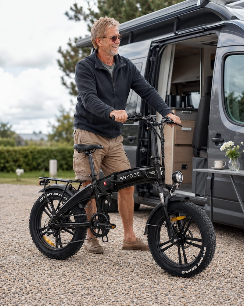 Hygge Sorø E-Bike Foldable Fat Tyre Royal Blue 2024 15.5mph Top Speed EAPC 
