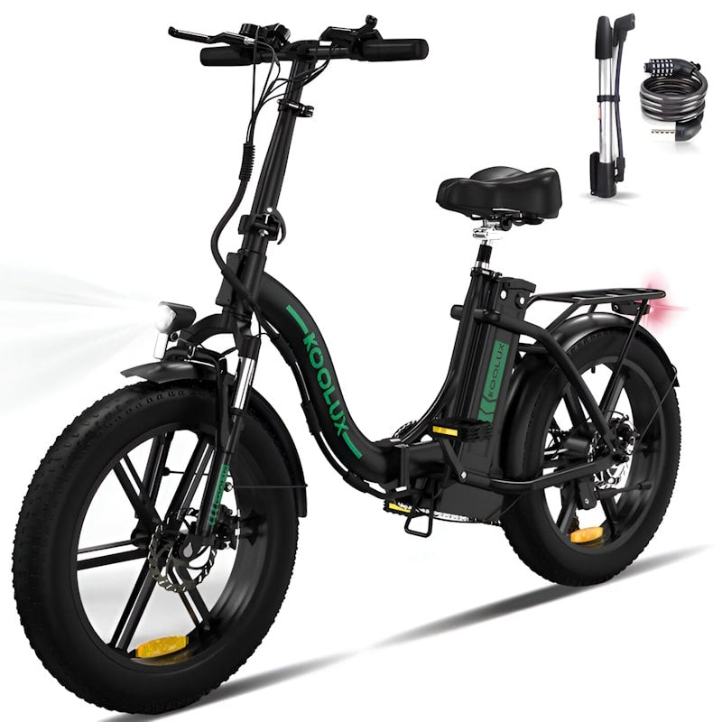 Koolux BK6S 4.0 Folding Fat Tyre E-Bike 250W Black