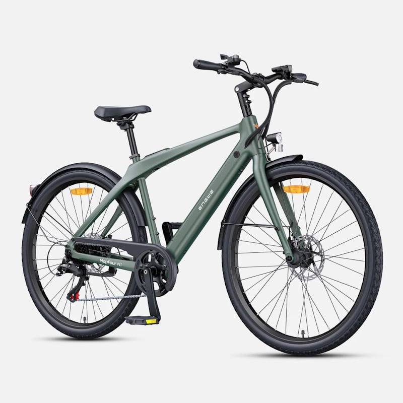 MAPFOUR N1 AIR 250W Ultra-lightweight 100KM Long Range Carbon Fiber City E-bike
