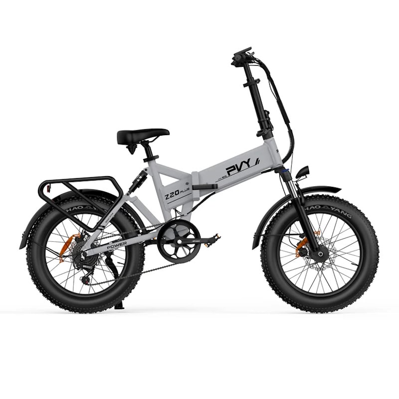 PVY Z20 Plus E-Bike Foldable All Terrain 20 Inch Fat Tyre 1000W Grey