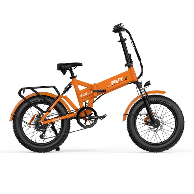 PVY Z20 Plus E-Bike Foldable All Terrain 20 Inch Fat Tyre 1000W Orange