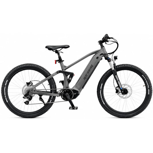 Revom M1 Full Suspension 95Nm Mid Drive Electric MTB 250W 15.5mph Top Speed - Dark Grey