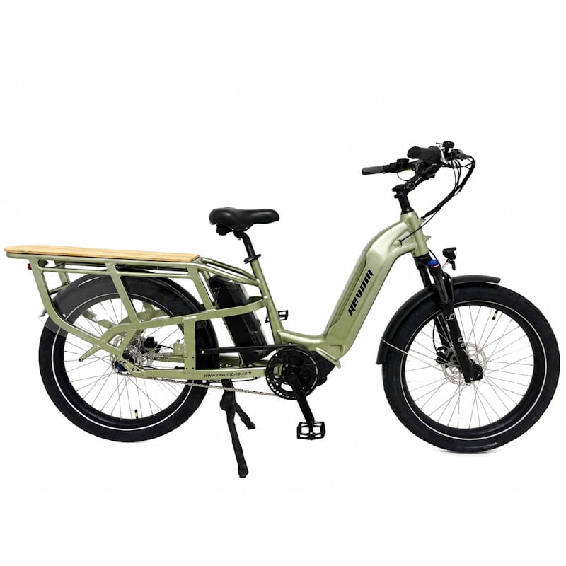 Revom Multi C2 Step-Through Cargo E-Bike Green